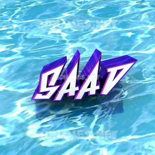 saad in Water style - 3D name wallpaper saad in Water style - 3D name wallpaper