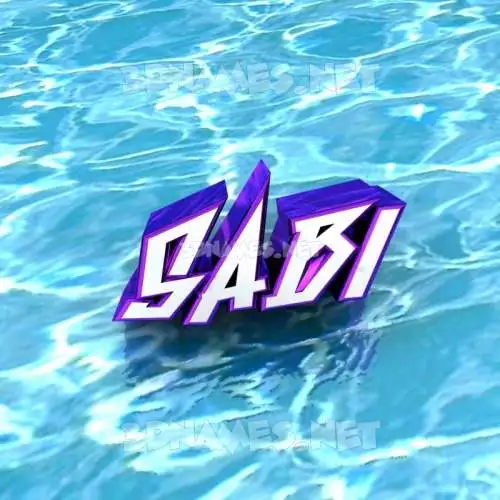 sabi in Water style - 3D name wallpaper sabi in Water style - 3D name wallpaper
