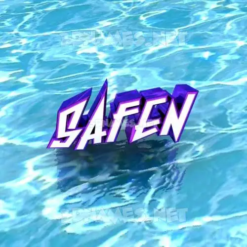 safen in Water style - 3D name wallpaper safen in Water style - 3D name wallpaper