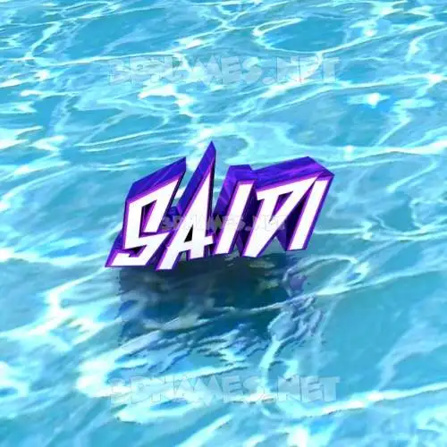 saidi in Water style - 3D name wallpaper saidi in Water style - 3D name wallpaper