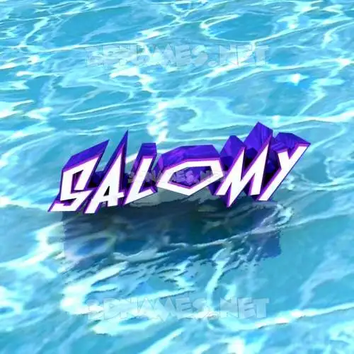 salomy in Water style - 3D name wallpaper salomy in Water style - 3D name wallpaper