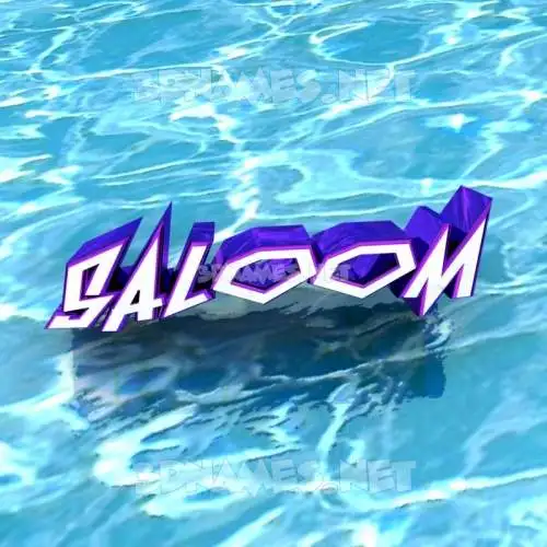 saloom in Water style - 3D name wallpaper saloom in Water style - 3D name wallpaper
