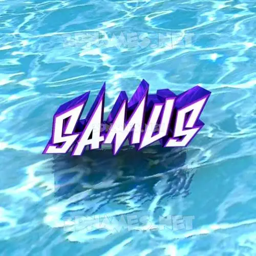 samus in Water style - 3D name wallpaper