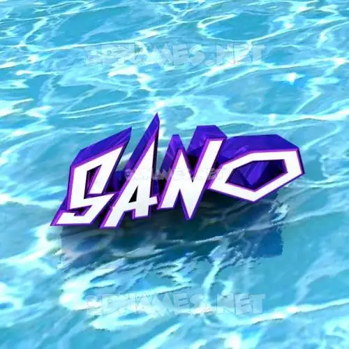 sano in Water style - 3D name wallpaper sano in Water style - 3D name wallpaper