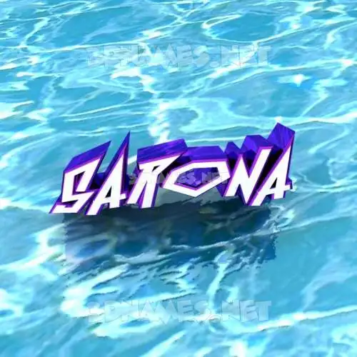sarona in Water style - 3D name wallpaper sarona in Water style - 3D name wallpaper