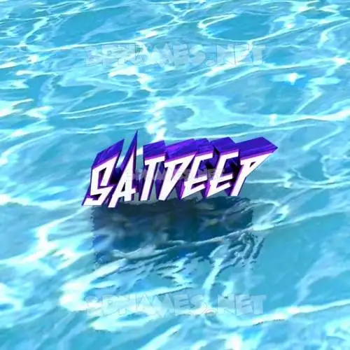 satdeep in Water style - 3D name wallpaper