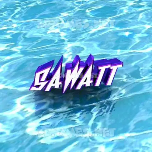 sawatt in Water style - 3D name wallpaper sawatt in Water style - 3D name wallpaper