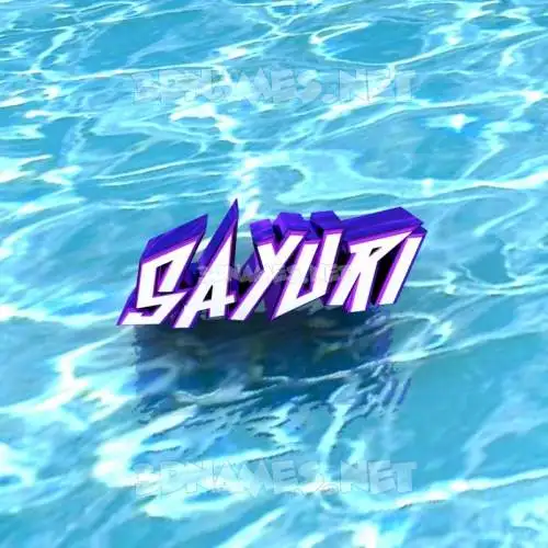 sayuri in Water style - 3D name wallpaper sayuri in Water style - 3D name wallpaper
