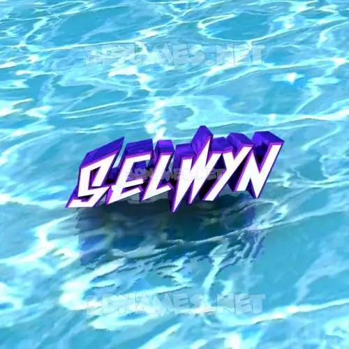 selwyn in Water style - 3D name wallpaper