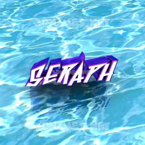 seraph in Water style - 3D name wallpaper