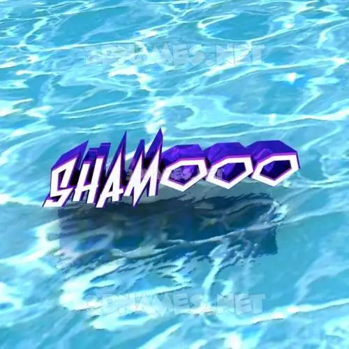 shamooo in Water style - 3D name wallpaper