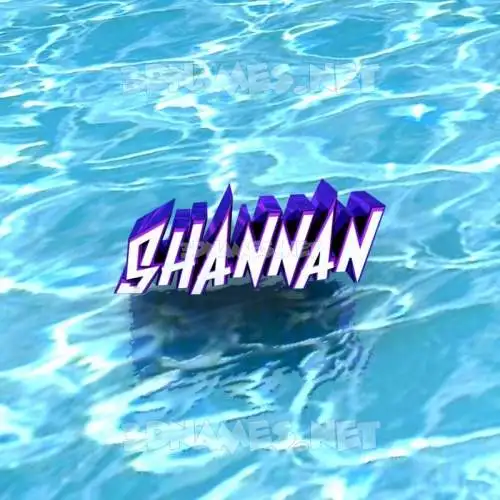 shannan in Water style - 3D name wallpaper