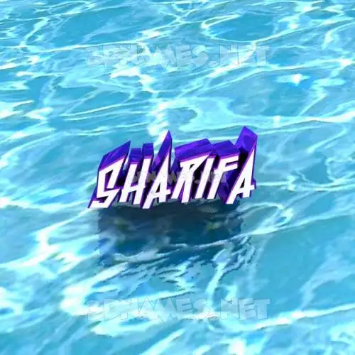 sharifa in Water style - 3D name wallpaper sharifa in Water style - 3D name wallpaper