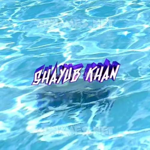 shayub khan in Water style - 3D name wallpaper shayub khan in Water style - 3D name wallpaper