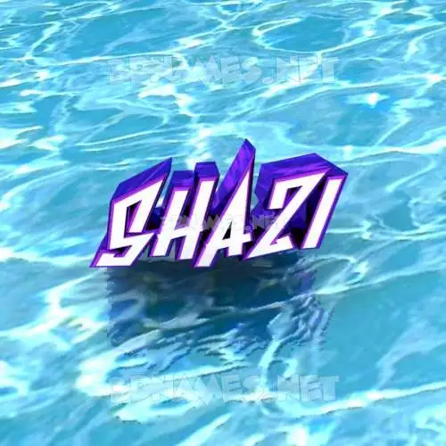 shazi in Water style - 3D name wallpaper