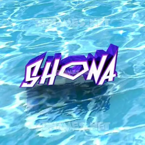 shona in Water style - 3D name wallpaper