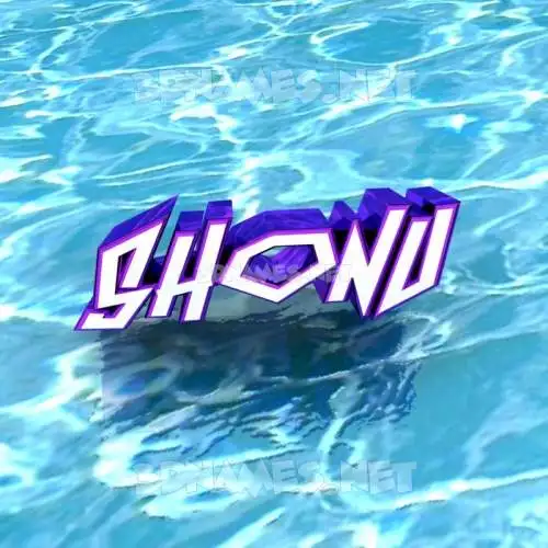 shonu in Water style - 3D name wallpaper shonu in Water style - 3D name wallpaper
