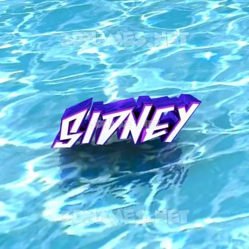 sidney in Water style - 3D name wallpaper sidney in Water style - 3D name wallpaper