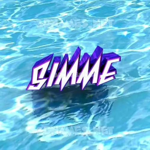 simme in Water style - 3D name wallpaper simme in Water style - 3D name wallpaper