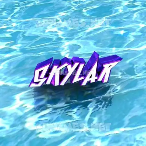 skylar in Water style - 3D name wallpaper skylar in Water style - 3D name wallpaper