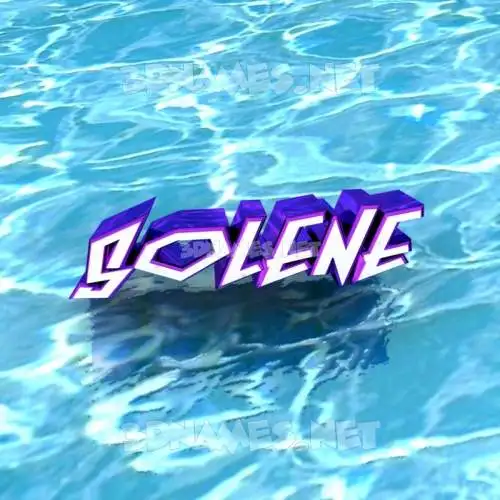 solene in Water style - 3D name wallpaper solene in Water style - 3D name wallpaper