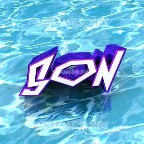 son in Water style - 3D name wallpaper