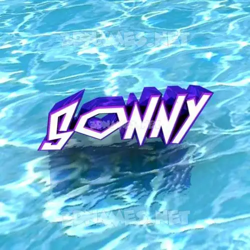 sonny in Water style - 3D name wallpaper sonny in Water style - 3D name wallpaper