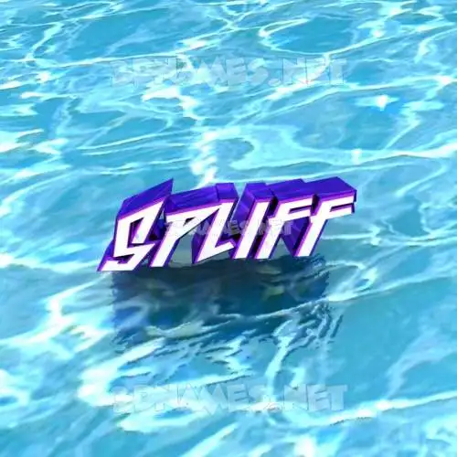 spliff in Water style - 3D name wallpaper spliff in Water style - 3D name wallpaper