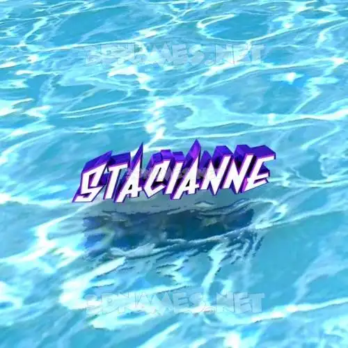 stacianne in Water style - 3D name wallpaper