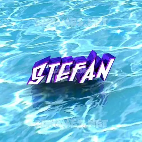 stefan in Water style - 3D name wallpaper