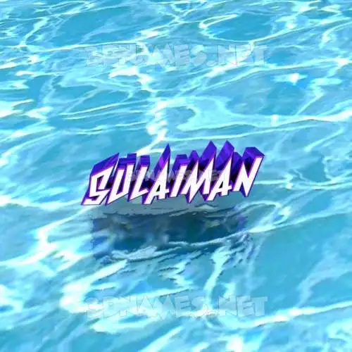 sulaiman in Water style - 3D name wallpaper sulaiman in Water style - 3D name wallpaper