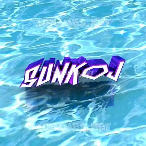 sunkoj in Water style - 3D name wallpaper sunkoj in Water style - 3D name wallpaper