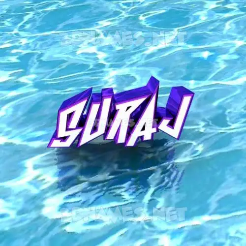 suraj in Water style - 3D name wallpaper suraj in Water style - 3D name wallpaper