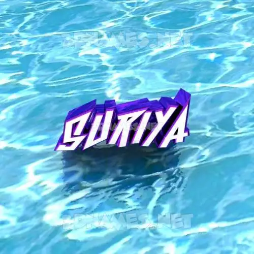 suriya in Water style - 3D name wallpaper suriya in Water style - 3D name wallpaper