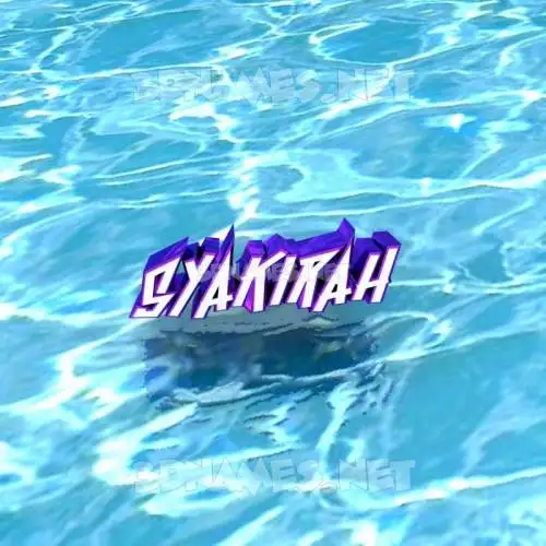 syakirah in Water style - 3D name wallpaper syakirah in Water style - 3D name wallpaper