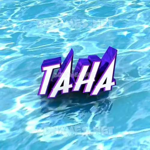 taha in Water style - 3D name wallpaper taha in Water style - 3D name wallpaper