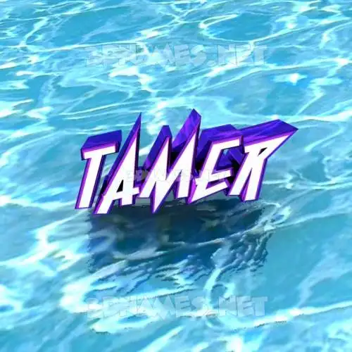 tamer in Water style - 3D name wallpaper tamer in Water style - 3D name wallpaper