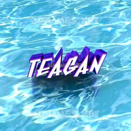 teagan in Water style - 3D name wallpaper teagan in Water style - 3D name wallpaper