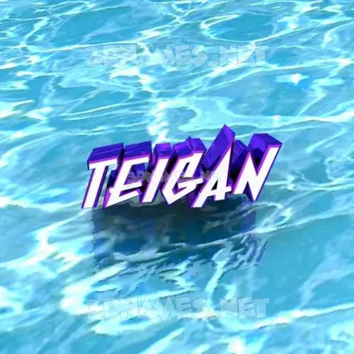 teigan in Water style - 3D name wallpaper teigan in Water style - 3D name wallpaper