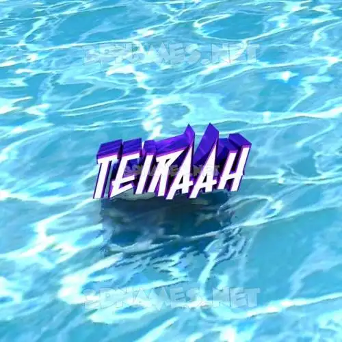 teiraah in Water style - 3D name wallpaper teiraah in Water style - 3D name wallpaper