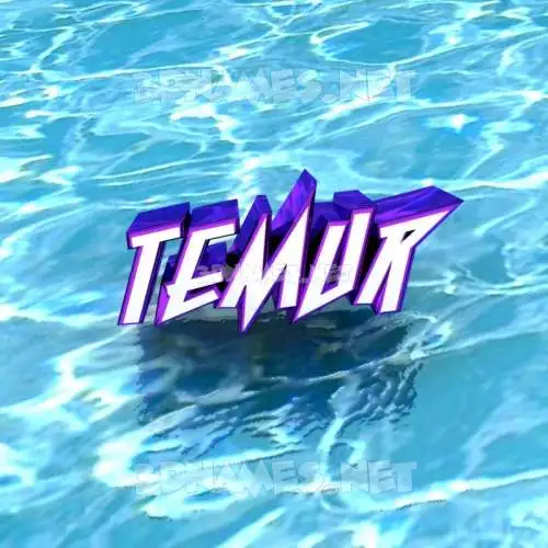 temur in Water style - 3D name wallpaper temur in Water style - 3D name wallpaper