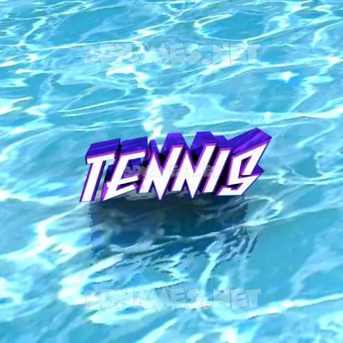 tennis in Water style - 3D name wallpaper tennis in Water style - 3D name wallpaper