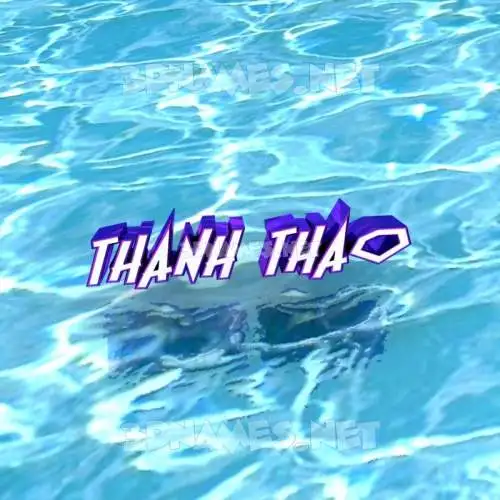 thanh thao in Water style - 3D name wallpaper