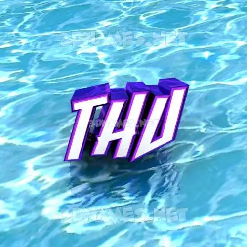 thu in Water style - 3D name wallpaper thu in Water style - 3D name wallpaper