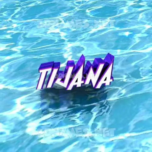 tijana in Water style - 3D name wallpaper
