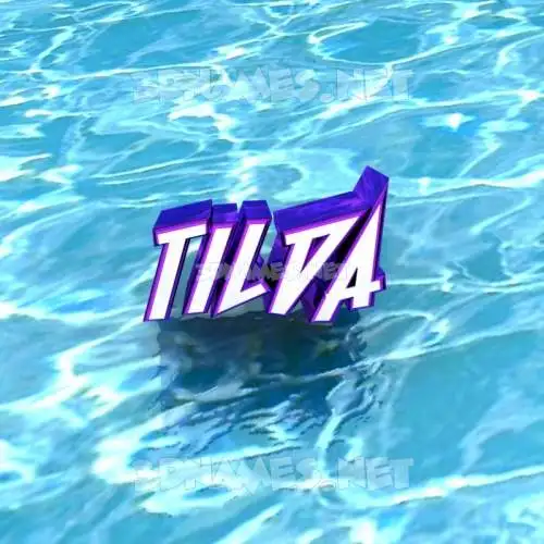 tilda in Water style - 3D name wallpaper tilda in Water style - 3D name wallpaper