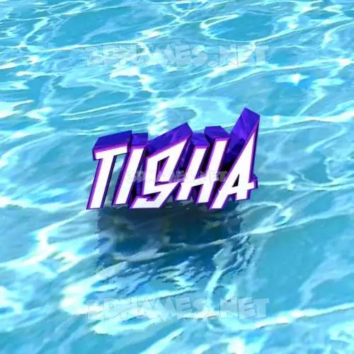 tisha in Water style - 3D name wallpaper tisha in Water style - 3D name wallpaper