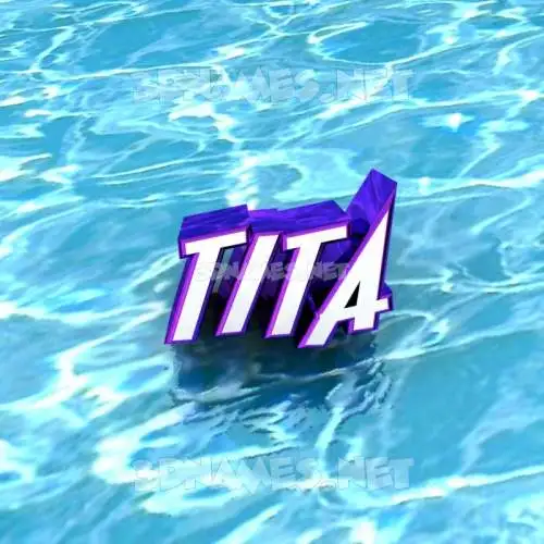 tita in Water style - 3D name wallpaper tita in Water style - 3D name wallpaper
