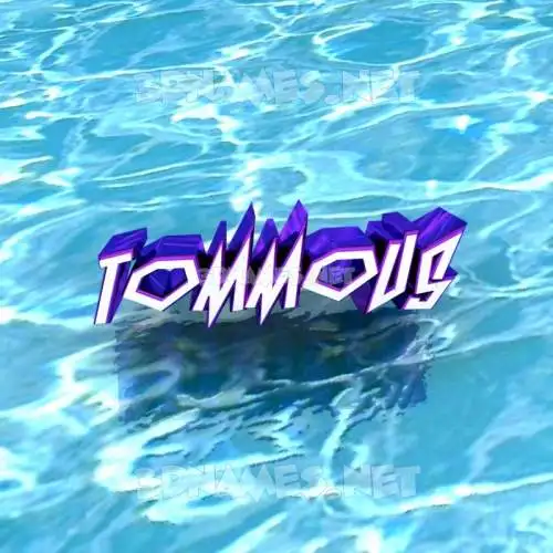 tommous in Water style - 3D name wallpaper
