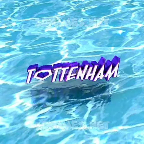 tottenham in Water style - 3D name wallpaper tottenham in Water style - 3D name wallpaper